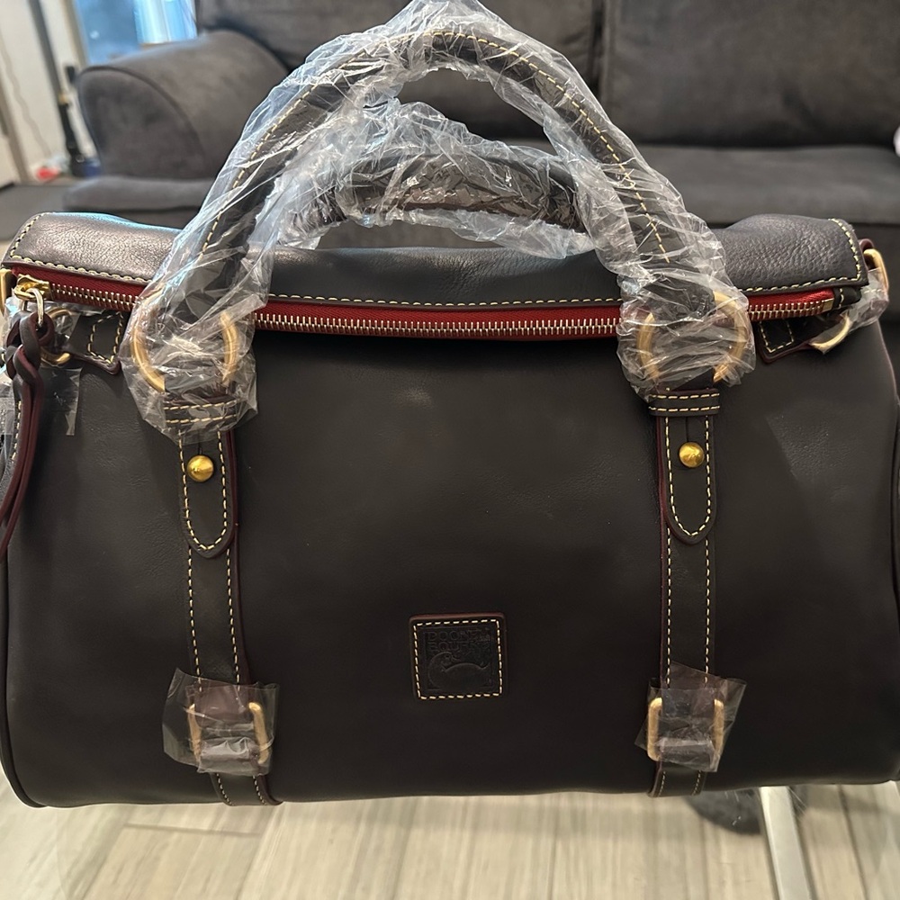 Dooney & Bourke Large Florentine Satchel Navy